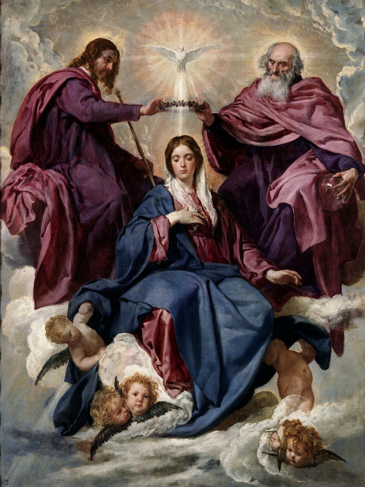 Diego Velázquez, The Coronation of the Virgin, 1635–36 · Museo del Prado, Madrid