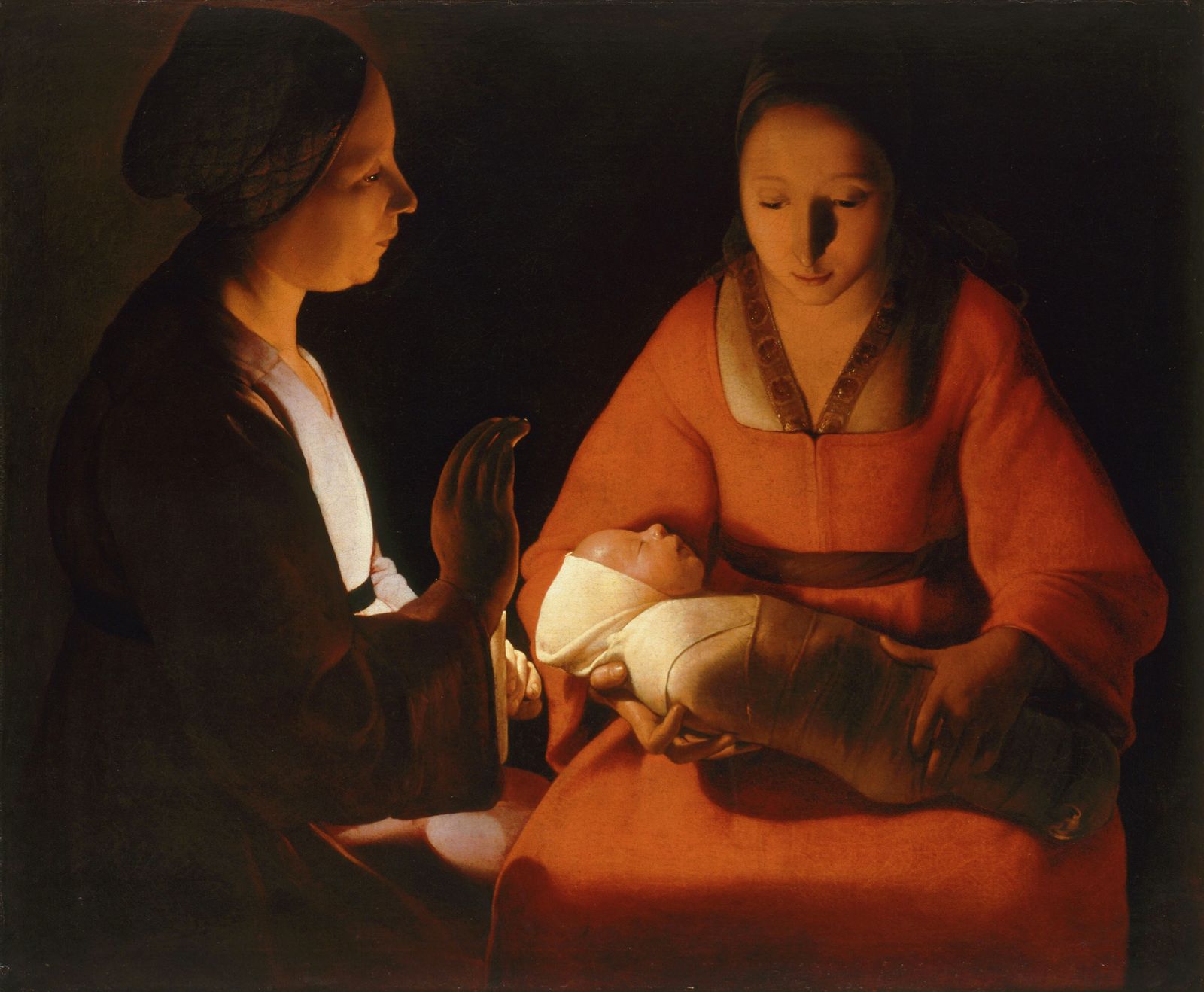 Georges de La Tour, The Newborn, c. 1645 · Musée des Beaux-Arts de Rennes