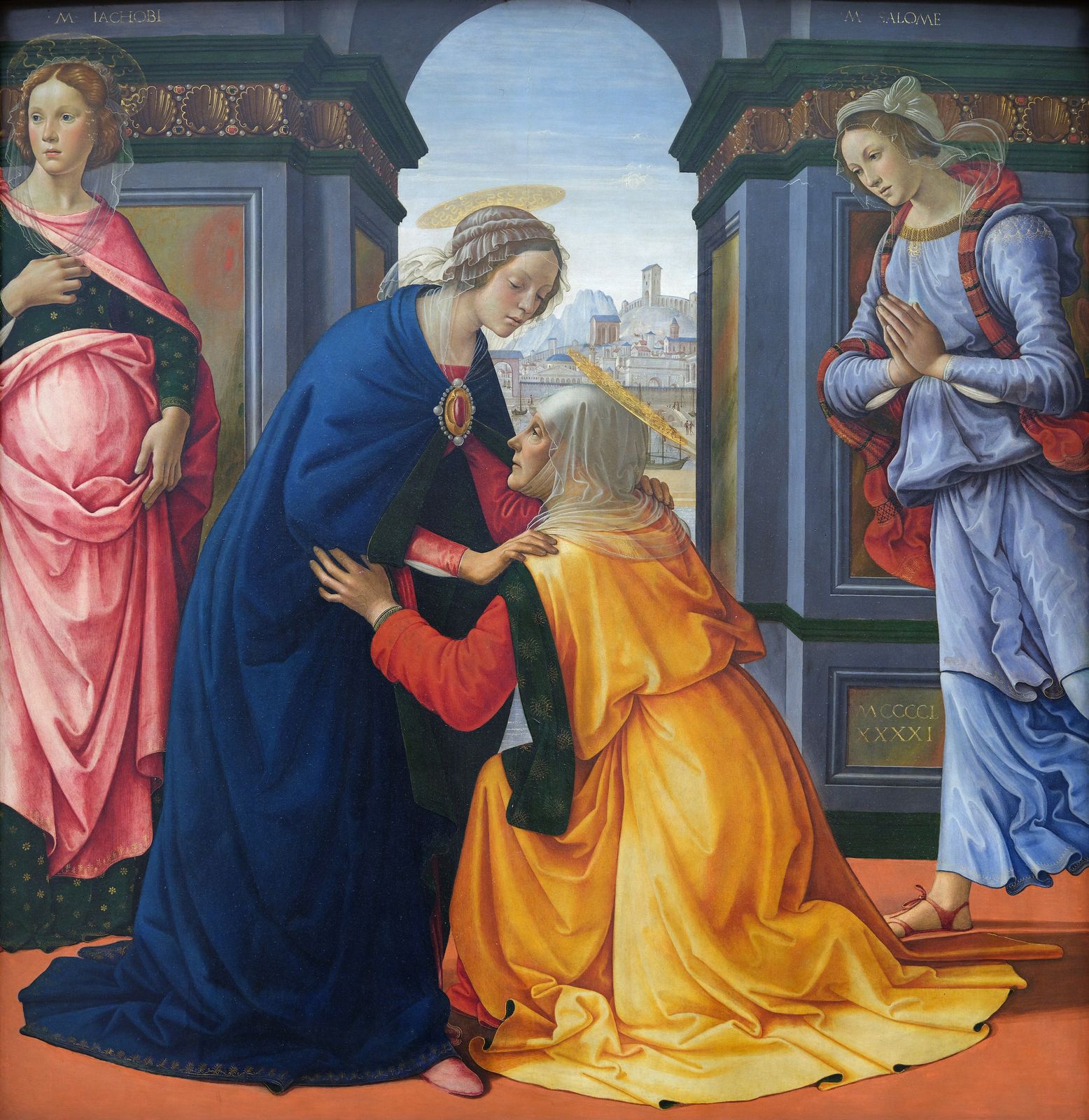 Domenico Ghirlandaio, The Visitation, 1491 · Musée du Louvre, Paris